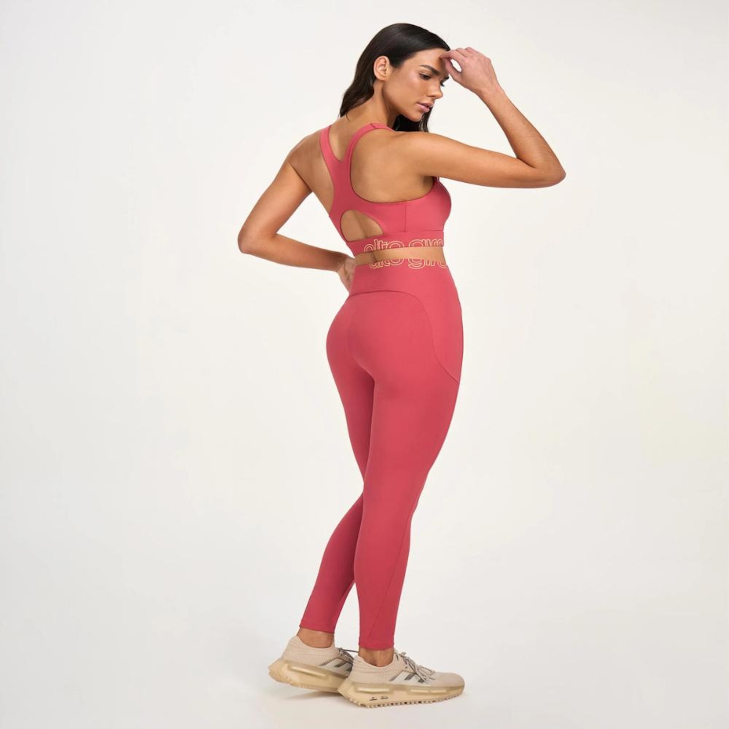 Calca Feminino Legging Alto Giro Recorte - Foto 2