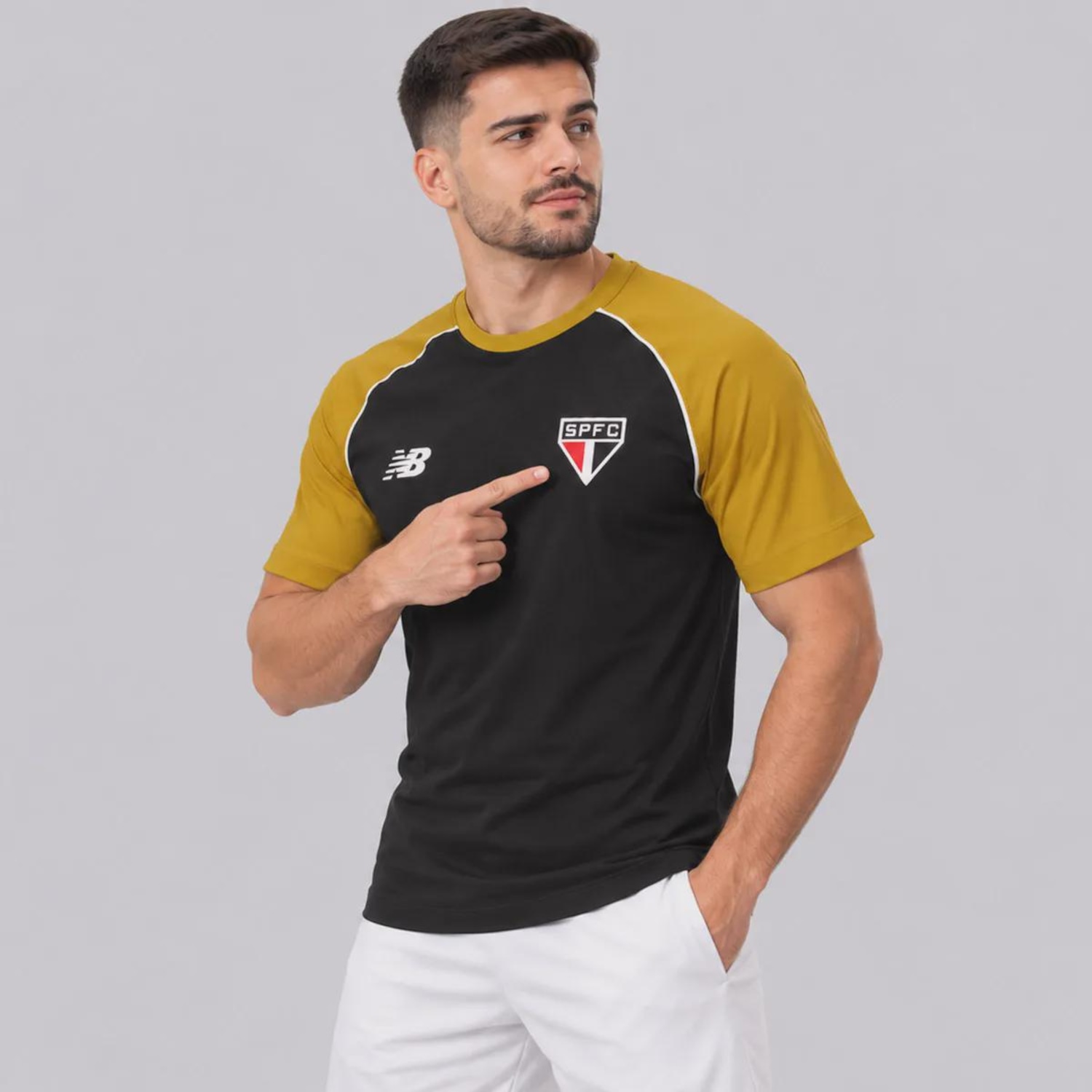 Camiseta do São Paulo Concentração 26/27 New Balance Masculina - Foto 3