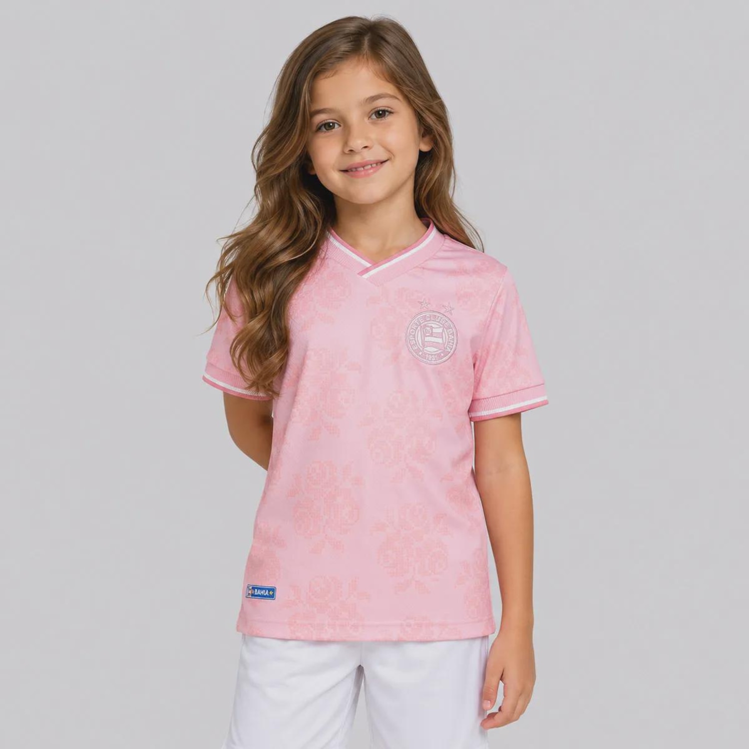 Camisa do Bahia Jacquard I Outubro Infantil - Foto 1