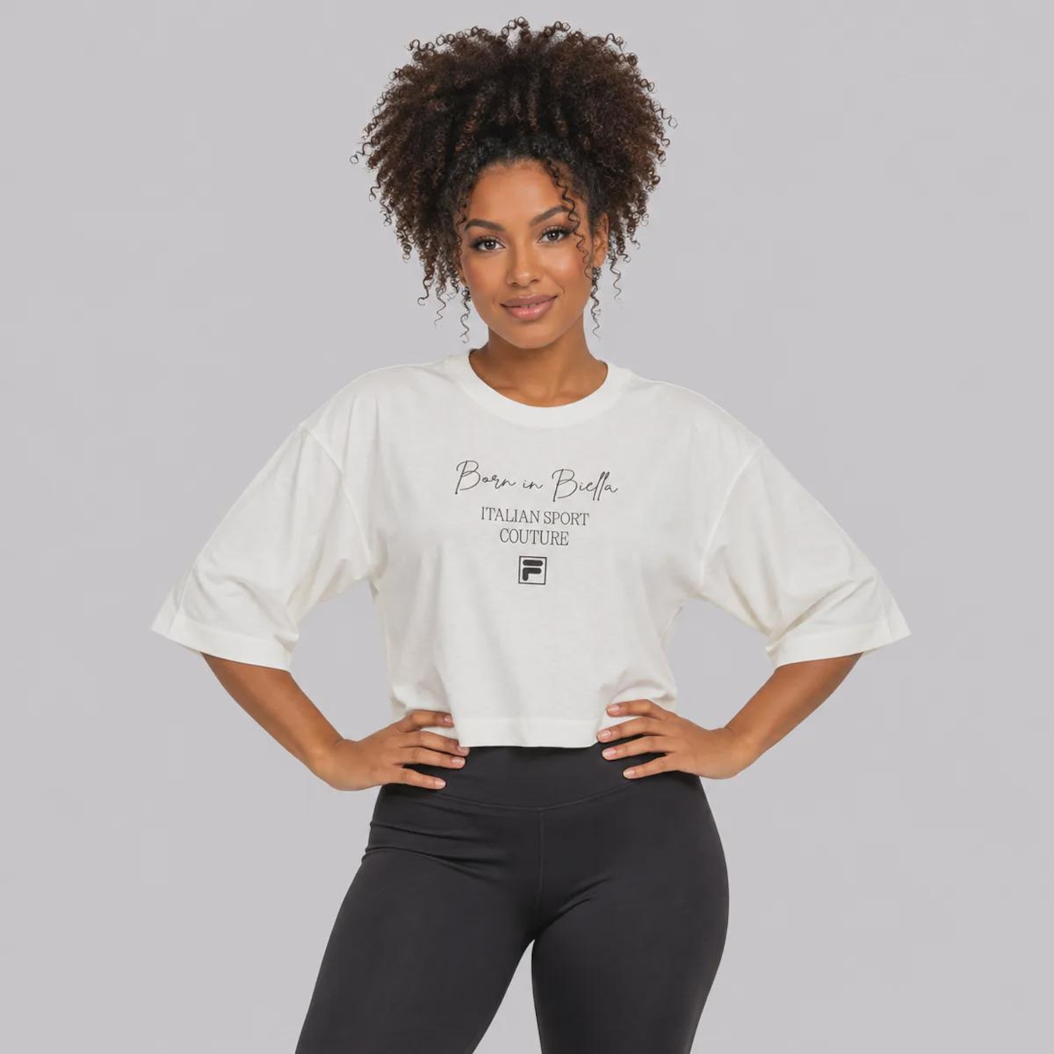 Camiseta Fila Cropped Sport Couture Graphic Feminina - Foto 1
