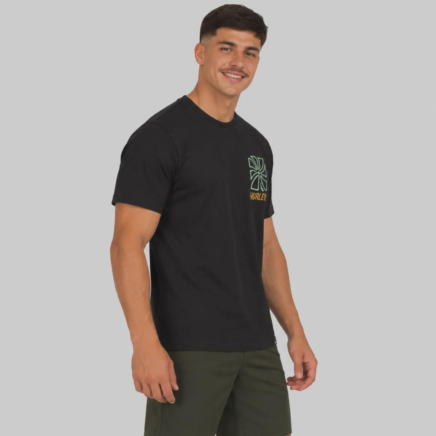 Camiseta Hurley Fish &amp; Enjoy Masculina - Foto 2
