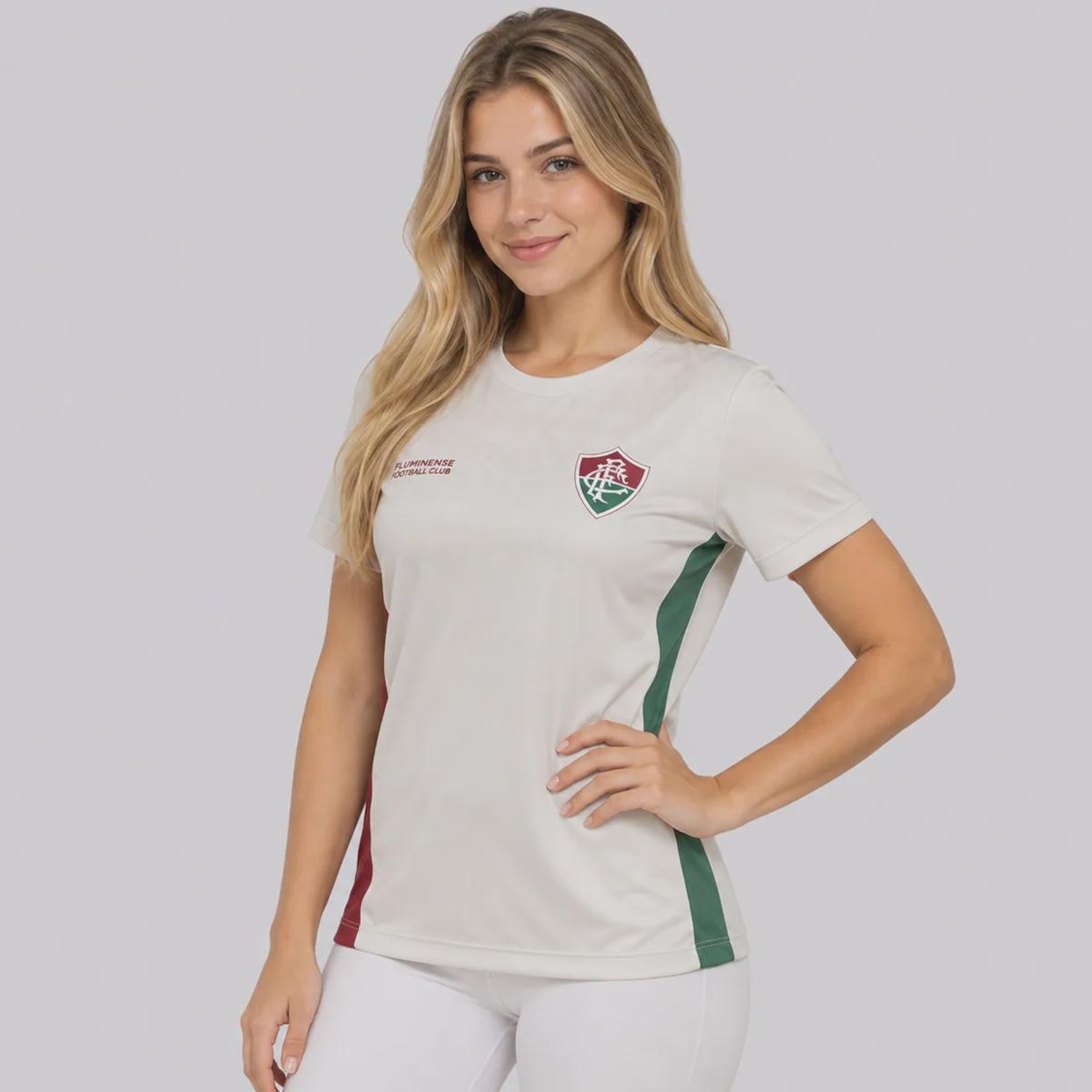 Camisa do Fluminense Liso Feminina - Foto 2