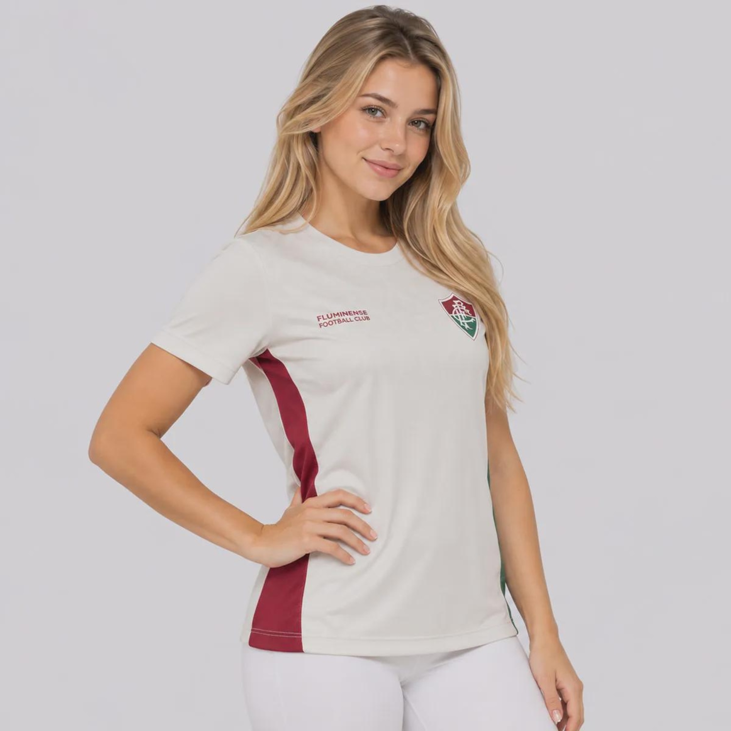 Camisa do Fluminense Liso Feminina - Foto 3
