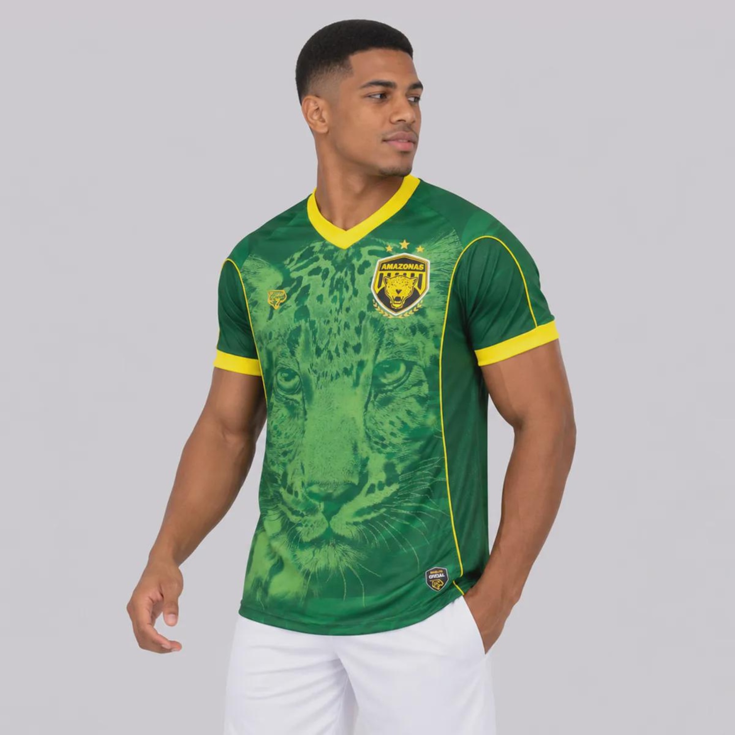 Camisa do Amazonas Goleiro III 2026 N° 1 Onça Masculina - Foto 3