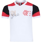 Camiseta do Flamengo Zico nº 10 - Infantil BRANCO/VERMELHO