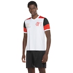 Camiseta Braziline Flamengo nº 10 - Masculina BRANCO/VERMELHO