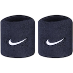 Munhequeira Nike Swoosh Wristbands - Adulto AZUL ESC/BRANCO