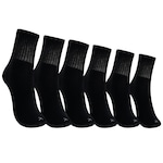 Kit 3 Pares de Meias Atoalhadas Cano Médio Tamanho 34 - 38 Casual Oxer Adulto PRETO