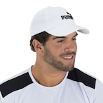 Boné Aba Curva Puma Ess - Strapback - Adulto BRANCO/PRETO