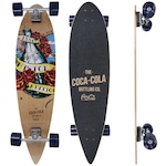 Longboard Pintail Coca-Cola 1886 Marrom Cla/Vermelho