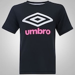 Camiseta com Proteção Solar UV Umbro Basic - Infantil PRETO