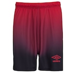 Calção Umbro TWR Degradê - Masculino PRETO/VERMELHO