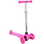Patinete 3 Rodas Spin Roller com Luzes de Led - Infantil ROSA