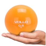 Bola de Ginástica Tonificadora Vollo - 0,5Kg LARANJA