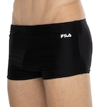 Sunga Boxer com Proteção Solar UV Fila II - Adulto PRETO/BRANCO