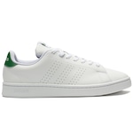 Tênis adidas Advantage Casual Branco e Preto - Masculino BRANCO/VERDE