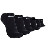 Kit de Meias Invisível Nike Elite Lightweight com 3 Pares - Adulto PRETO