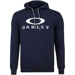 Blusão de Moletom com Capuz Oakley Dual Pullover - Masculino AZUL ESC/BRANCO