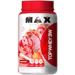 Whey Protein Max Titanium Iogurte Grego de Morango Top 3W Mais Sabor - 900g Nao Se Aplica