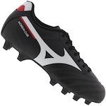 Chuteira de Campo Mizuno Morelia Club MD FG - Adulto PRETO/BRANCO