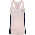 Camiseta Regata com Proteção UV Fila Core - Feminina ROSA/AZUL ESC