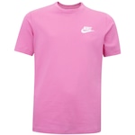 Camiseta Nike Sportswear Tee Emb Future - Infantil ROSA/BRANCO