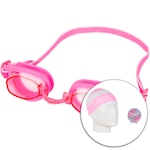 Kit de Natação Speedo Swim com Óculos + Touca + Protetor de Ouvido - Adulto ROSA