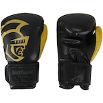 Luvas de Boxe Pretorian Black Line - 12 OZ - Adulto PRETO/AMARELO