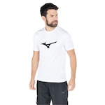 Camiseta Mizuno Run Spark - Masculina BRANCO/PRETO