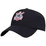 Boné Aba Curva do Corinthians New Era 920 - Strapback - Adulto PRETO