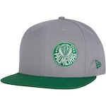 Boné Aba Reta do Palmeiras New Era 950 094 - Snapback - Adulto CINZA/VERDE