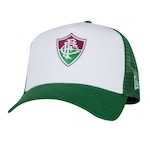 Boné Aba Curva do Fluminense New Era 940 - Snapback - Trucker - Adulto BRANCO/VERDE