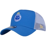 Boné Aba Curva do Cruzeiro New Era 940 - Snapback - Trucker - Adulto AZUL/BRANCO