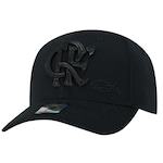 Boné Aba Curva do Flamengo Zico Supercap Bordado Laser - Snapback - Adulto PRETO