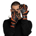 Luvas de Goleiro Penalty Delta Training - Adulto PRETO/LARANJA