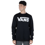 Blusão Vans Masculino Classic Crew II PRETO