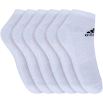 Kit de Meias adidas Cush Low com 6 Pares - 41 a 43 - Masculino BRANCO