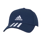 Boné Aba Curva adidas Basebal 3 Stripes Cotton Twil - Strapback - Adulto AZUL ESC/BRANCO