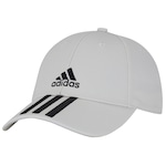 Boné Aba Curva adidas Basebal 3 Stripes Cotton Twil - Strapback - Adulto CINZA CLA/PRETO