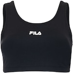 Top Fitness com Bojo Fila Essential II - Adulto PRETO/PRATA