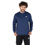 Blusão Nike Sportwear Club Crew BB - Masculino AZUL ESCURO