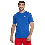 Camiseta Nike Sportwear Club - Masculina AZUL/BRANCO