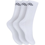 Kit de Meias Cano Médio Olympikus Tripack com 3 Pares - 39 a 44 - Adulto BRANCO