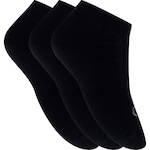 Kit de Meias Invisível Olympikus Tripack com 3 Pares - 39 a 44 - Adulto PRETO