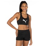 Top Fitness Puma 4Keeps BRA - Adulto PRETO/BRANCO