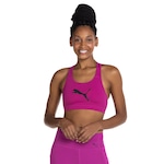 Top Fitness Puma 4Keeps BRA - Adulto Rosa Esc/Preto