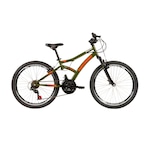 Bicicleta Caloi Max Front - Aro 24 - Freios V-Brake - Infantil Verde/Laranja