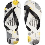 Chinelo do Santos Dupé 4144755 - Unissex BRANCO/PRETO