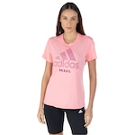 Camiseta adidas Brasil Scrawl - Feminina ROSA