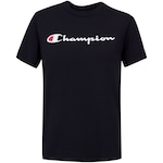 Camiseta Champion Script Logo Ink - Feminina PRETO